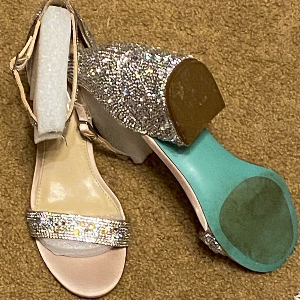 Embellished Block Heel Sandal